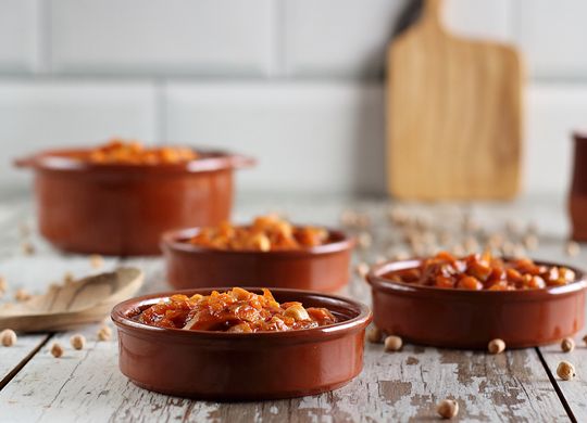 Garbanzos con setas