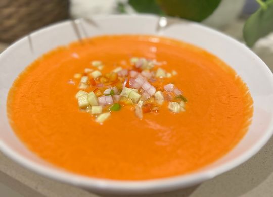 Gazpacho sin pan