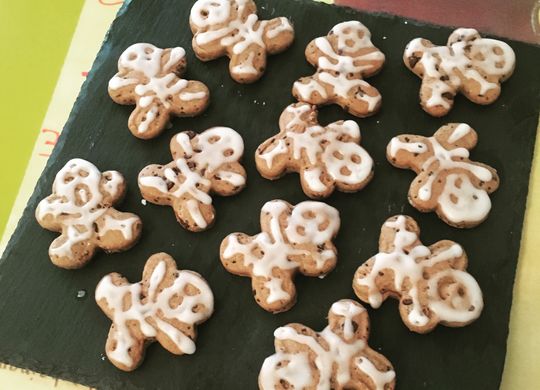 Galletas de jengibre y chocolate de Halloween