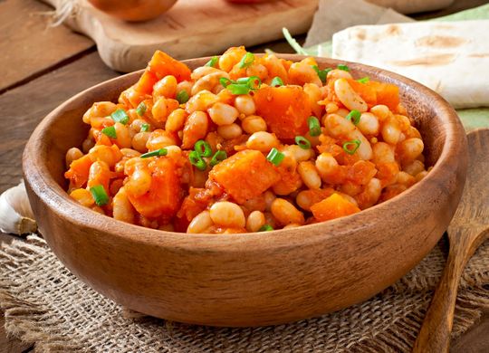 Guiso de alubias con verduras