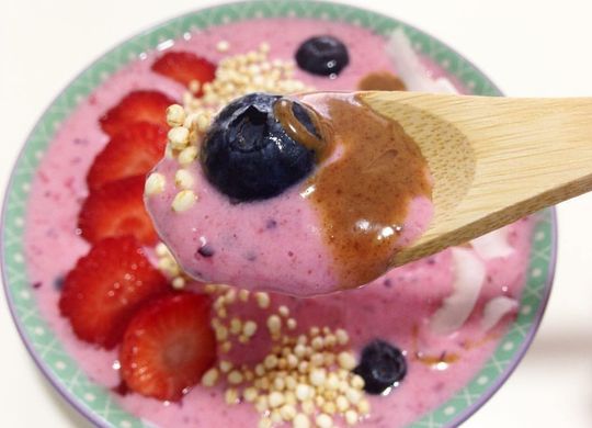 Helado de frutos rojos light