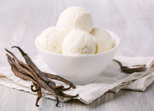 Helado de vainilla