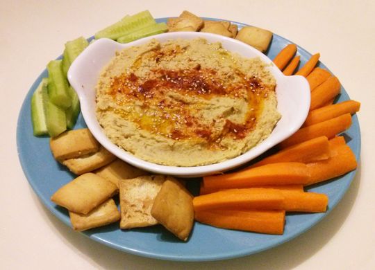 Hummus de garbanzo casero