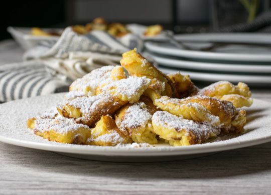 Kaiserschmarrn con toque Aleman