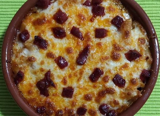 Macarrones con chorizo, muy sencillos y muy ricos
