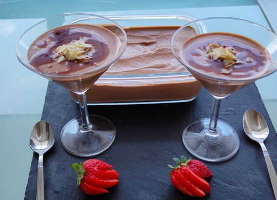 Musse de chocolate y queso