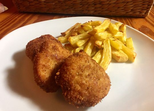 Nuggets de pollo con soja texturizada