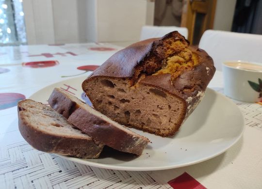 Pan de plátano sin azúcar