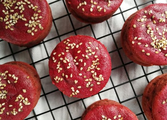Pastelitos de remolacha (Gâteau aux betteraves)