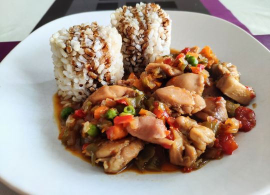 Pollo al Pedro Ximenez