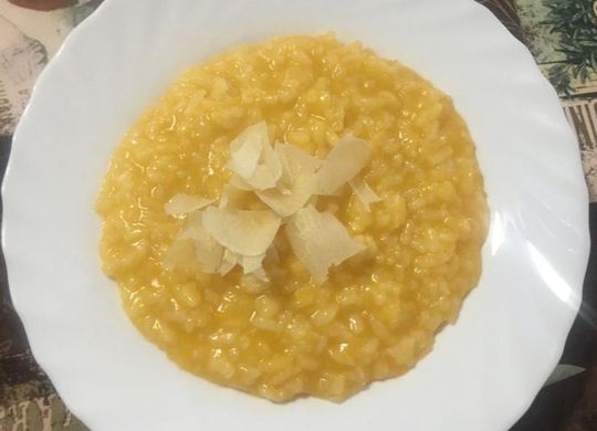 Risotto de calabaza y parmesano