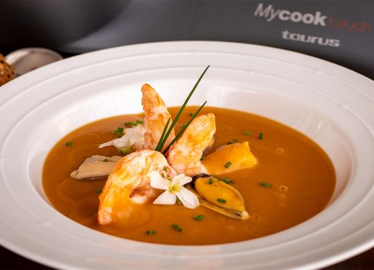Sopa o crema de mariscos