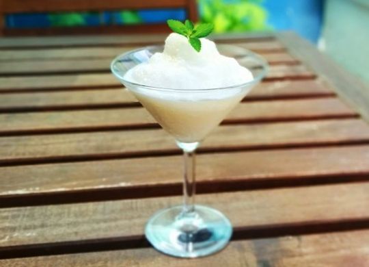 Sorbete de limón cremoso