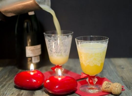 Sorbete de piña al cava