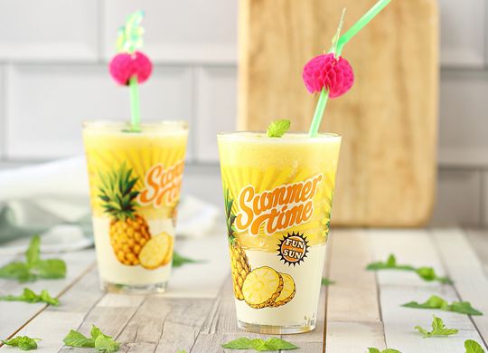 Sorbete de piña natural