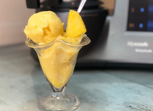 Sorbete de piña rápido y fácil