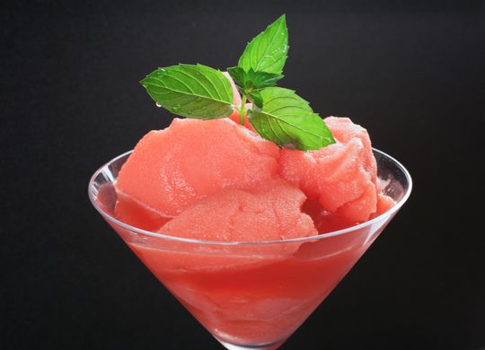 Sorbete de sandía