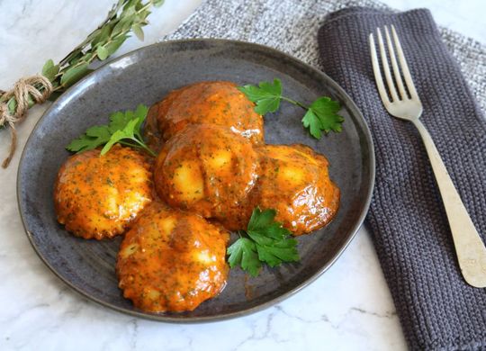 Sorrentinos de espinacas, mozzarella y ricota sin gluten