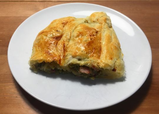 Strudel de puerros