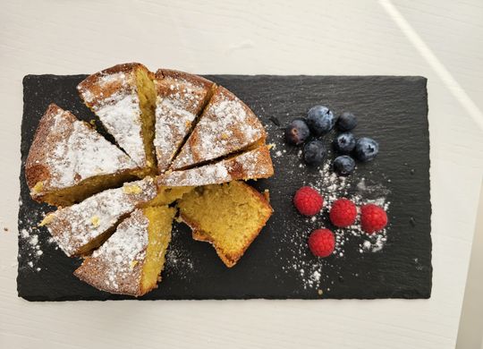 Tarta con almendras