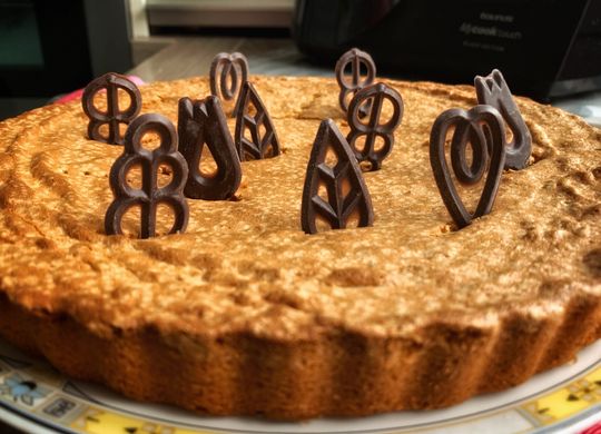 Tarta de almendra y lima