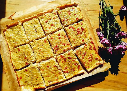 Tarta de cebolla