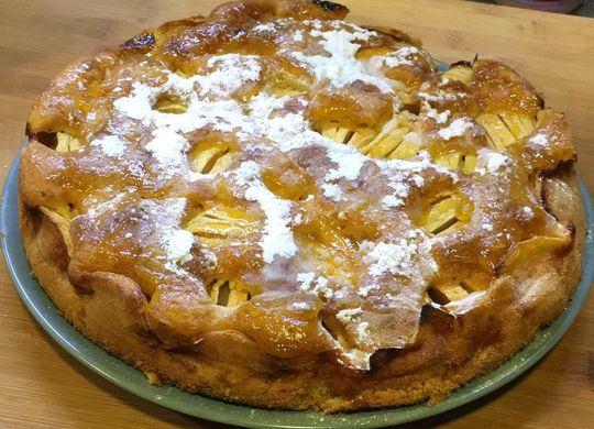 Tarta de manzana casera