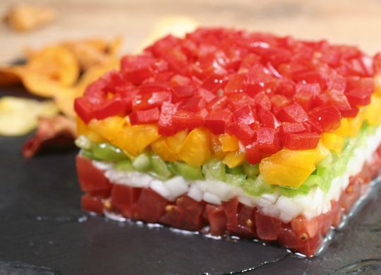 Trempó, ensalada de pimientos