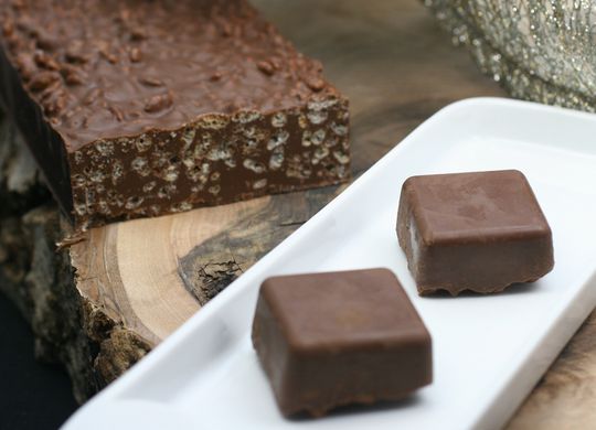 Turrón de chocolate y arroz inflado