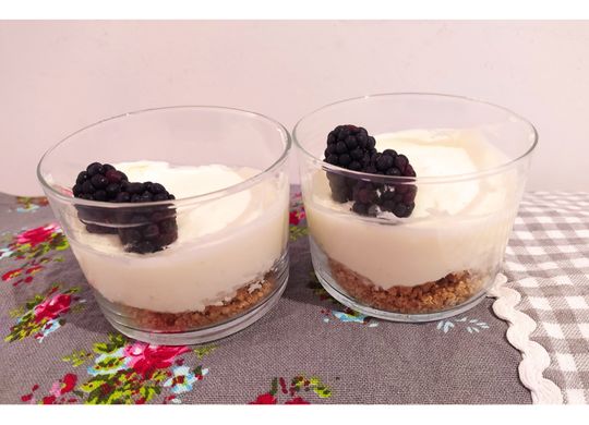 Vasito de cheescake de limón