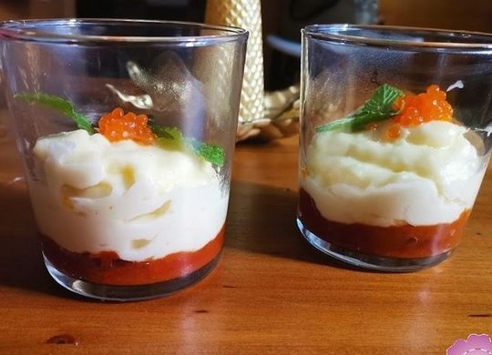 Vasitos de brandada de bacalao