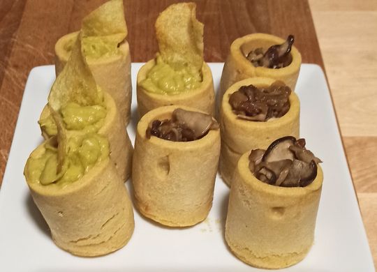 Vasitos de garbanzo rellenos