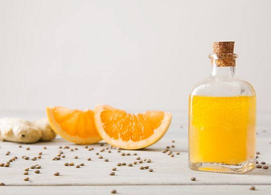 Vinagreta de naranja y jengibre