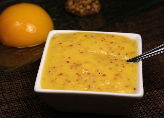 Vinagreta de melocotón