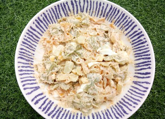 Pasta con salsa de cangrejo