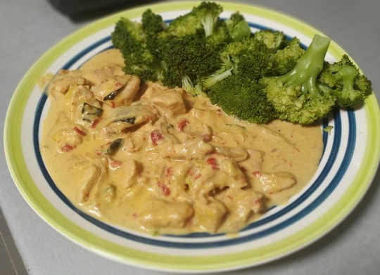 Pollo al curry con brócoli | Robot de cocina Mycook