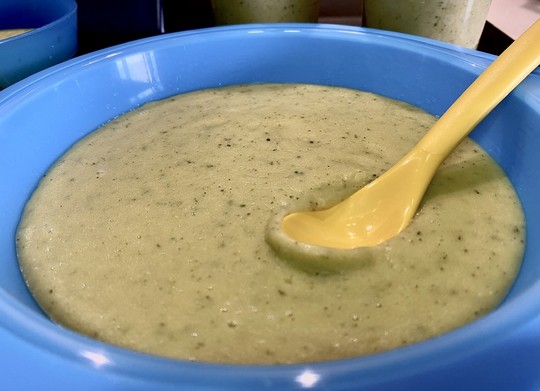 Papilla de verduras con arroz