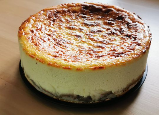 Tarta de queso que sabe a queso