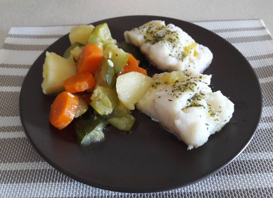 Bacalao Al Vapor Con Verduras Robot De Cocina Mycook