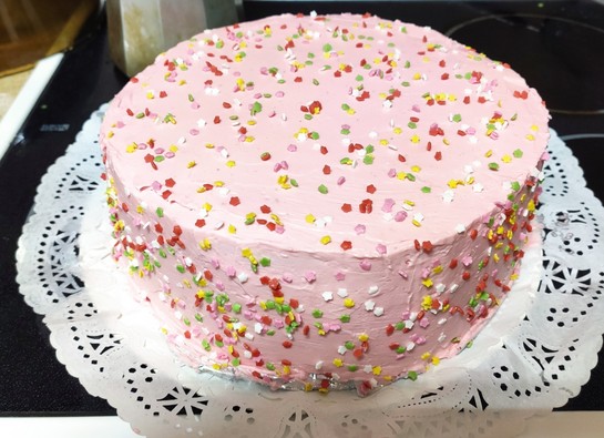 Layer cake de vainilla y agua de rosas | Robot de cocina Mycook