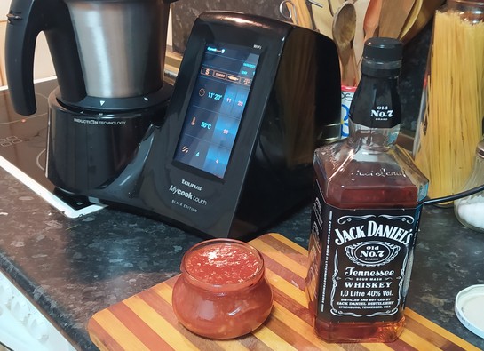 Salsa barbacoa con Jack Daniels ,madirre | Robot de cocina Mycook