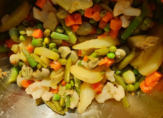 Menestra de verduras congeladas